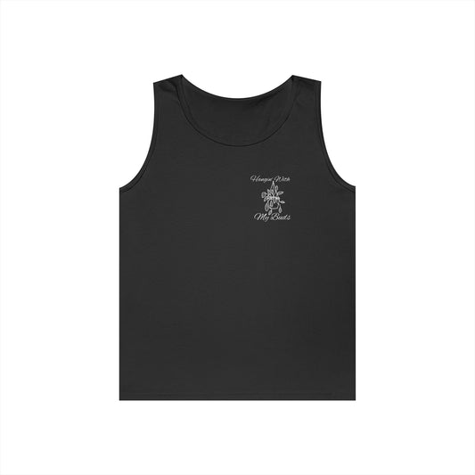 Hangin' With My Buds // Happy Plant Lover Unisex Heavy Cotton Tank Top - Perfect for Gardening Enthusiasts