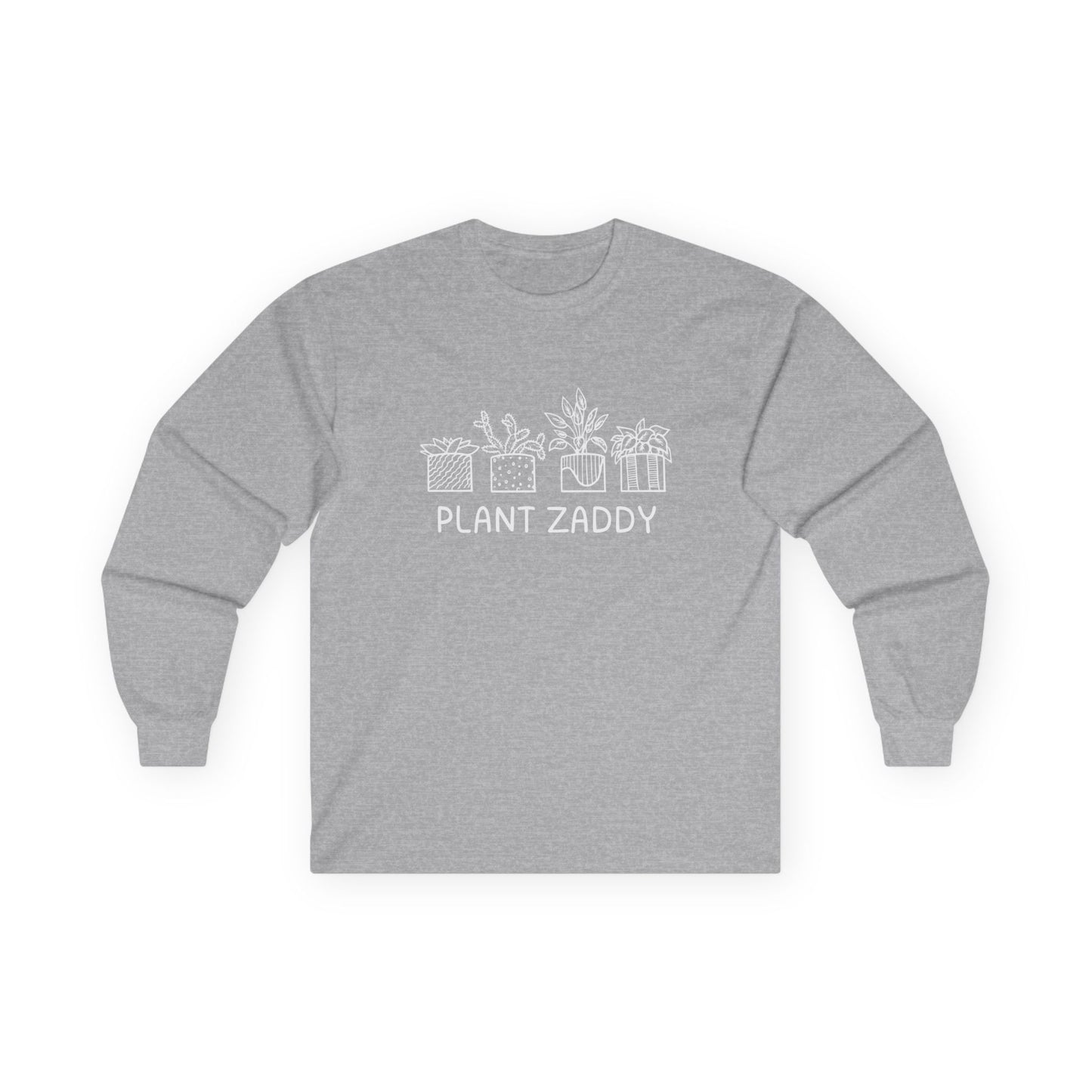 Plant Zaddy // Unisex Ultra Cotton Long Sleeve Tee - Perfect for Plant Lovers and Gardening Enthusiasts