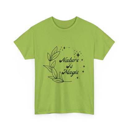 Nature is Magic // Unisex Heavy Cotton Tee - Nature-Themed Casual Wear