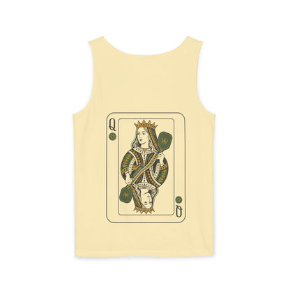 Pickleball - Queen of the Court - Vintage Playing Card - Tank Top — Graphic Tank