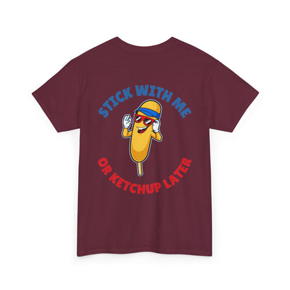 Funny Corndog Season // Unisex Heavy Cotton Tee | Perfect for Food Lovers and Festivals