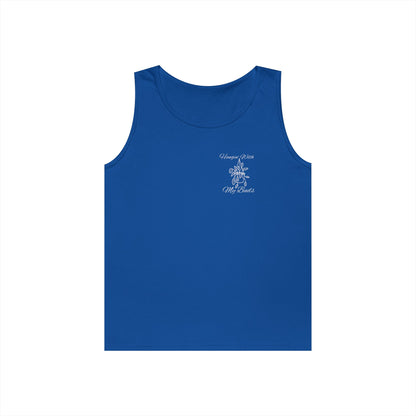 Hangin' With My Buds // Happy Plant Lover Unisex Heavy Cotton Tank Top - Perfect for Gardening Enthusiasts