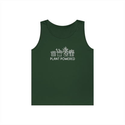 Plant Powered // Unisex Heavy Cotton Tank Top - Eco-Friendly Apparel