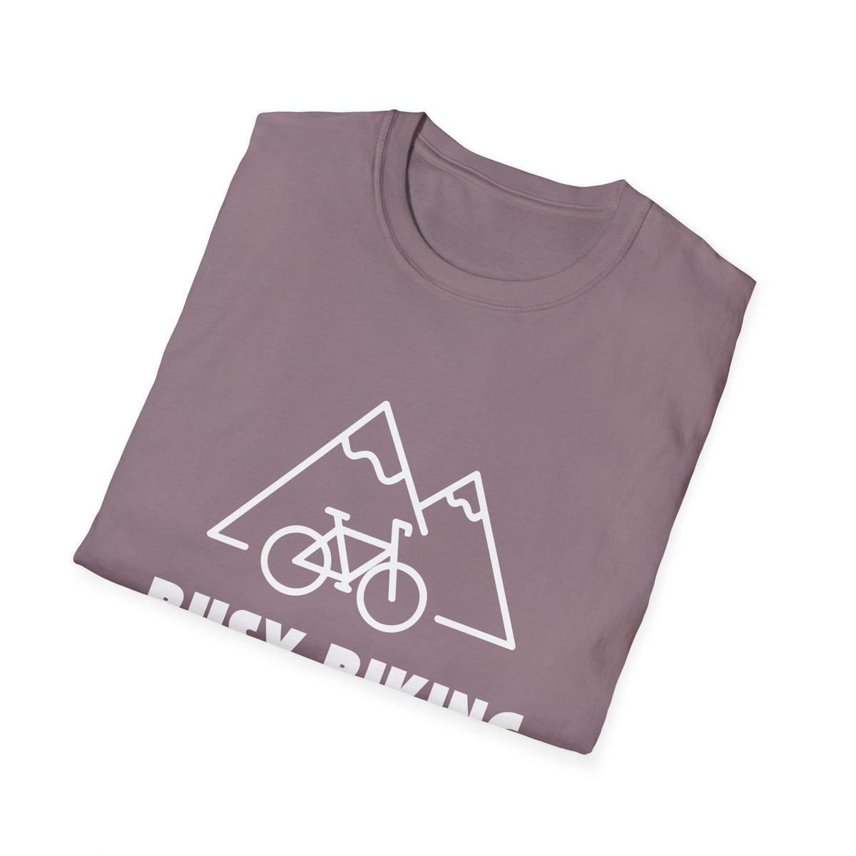 Busy (Mountain) Biking // Unisex Softstyle T-Shirt