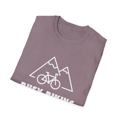 Busy (Mountain) Biking // Unisex Softstyle T-Shirt