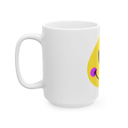 Crooked Smiley // Ceramic Mug, (11oz, 15oz)