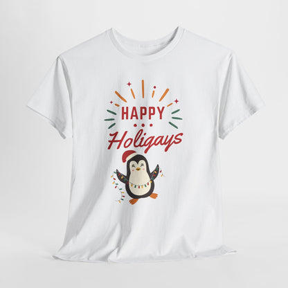 Happy Holigay Penguin Unisex Heavy Cotton Tee