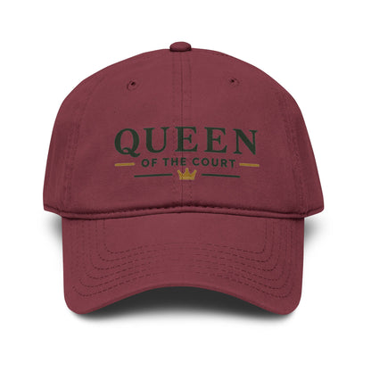 Queen of the Court Washed Baseball Cap — Pickleball or Tennis Player Hat