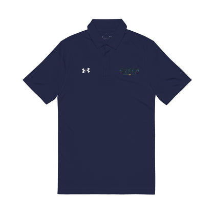 Queen of the Court-  Green Embroidered Men's Polo Shirt - Under Armour Performance Polo