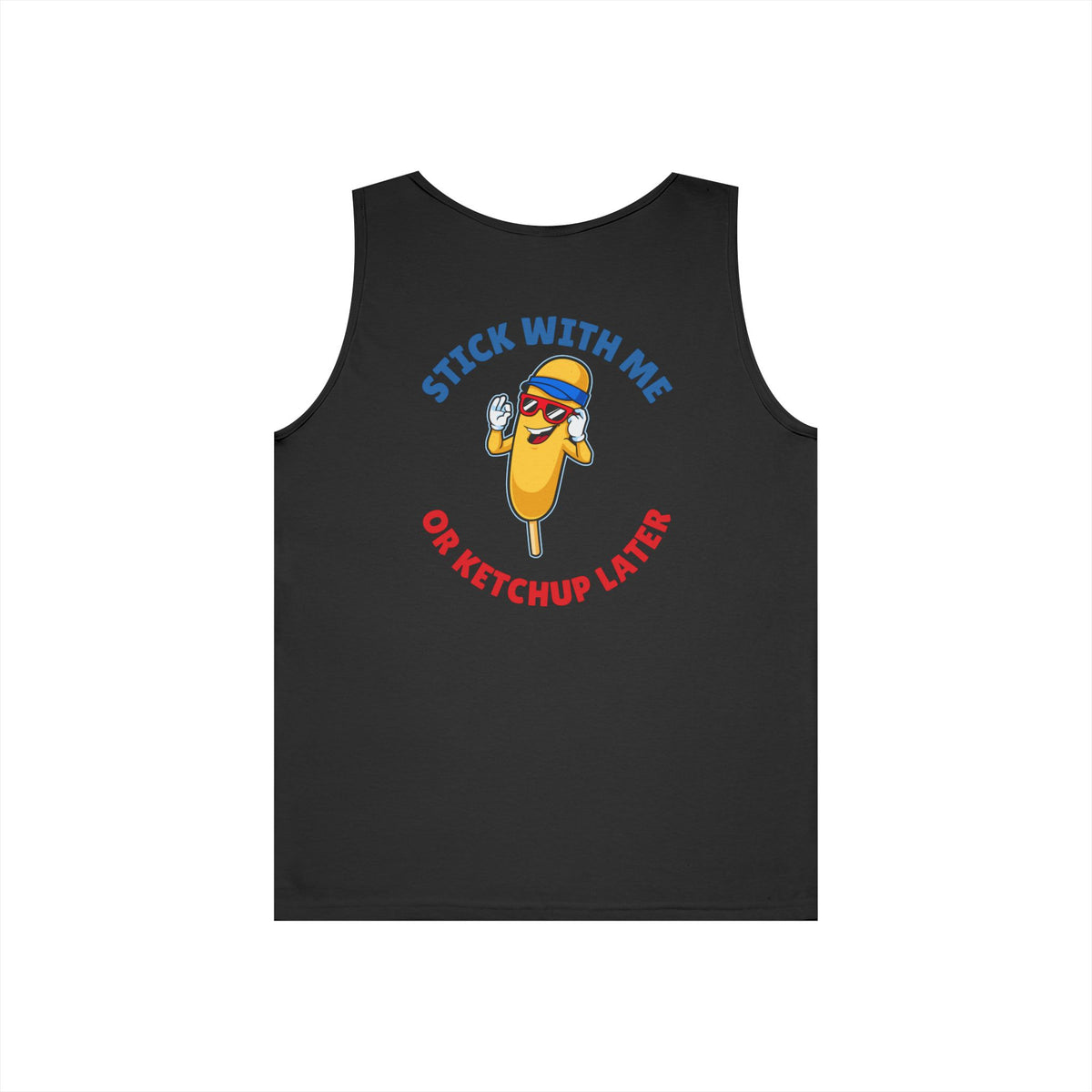 Corndog Season Unisex Heavy Cotton Tank Top - Fun Summer Apparel