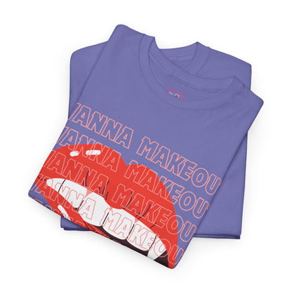 Unisex Heavy Cotton Tee - 'Wanna Makeout' Graphic Tee, Trendy Casual Wear, Perfect for Parties, Fun Couple's Tee