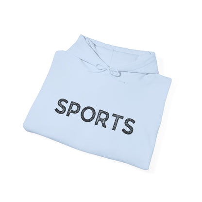 Sports // Unisex Heavy Blend™ Hooded Sweatshirt - Black Text
