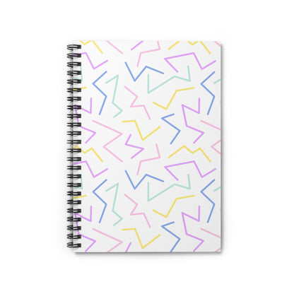 No Straight Lines Here // Spiral Notebook - Ruled Line