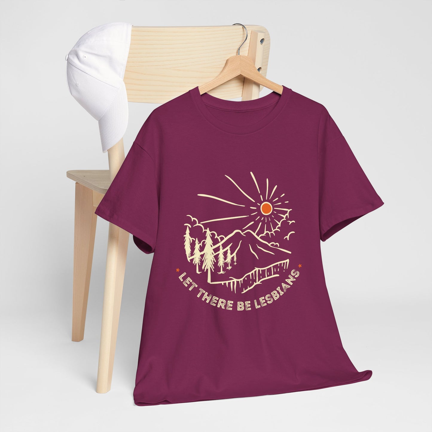 Let There Be Lesbians // Unisex Heavy Cotton Tee - Pride Fashion Statement T-Shirt