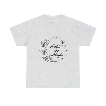 Nature is Magic // Unisex Heavy Cotton Tee - Nature-Themed Casual Wear