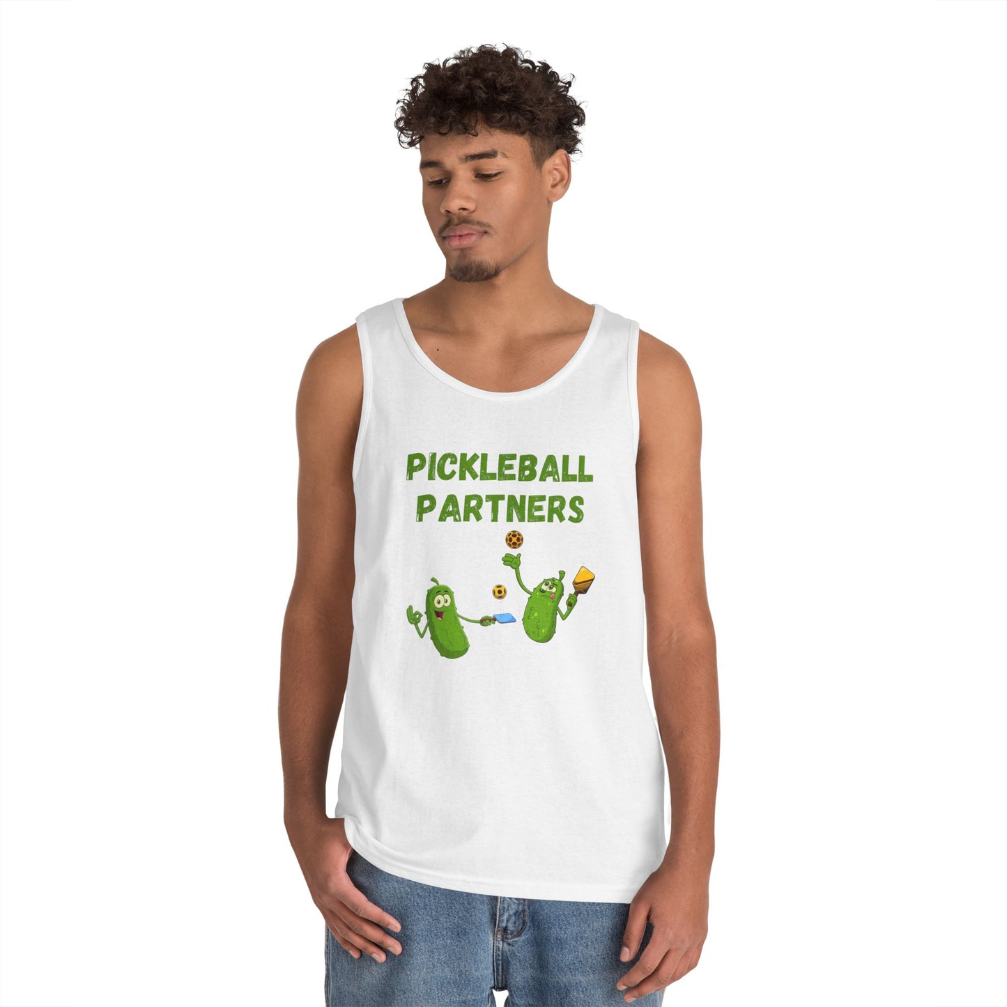 Pickleball Partners 1 // Unisex Heavy Cotton Tank Top