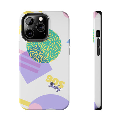 Pastel 90s Baby and Shapes // iPhone Case