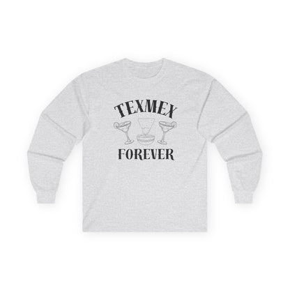 Tex-Mex Forever - Ritas & Queso // Unisex Long Sleeve Tee - Perfect for Food Lovers and Party Enthusiasts