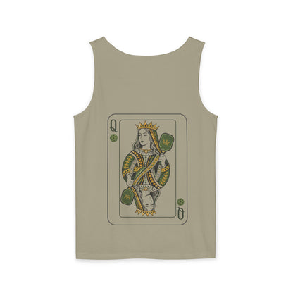 Pickleball - Queen of the Court - Vintage Playing Card - Tank Top — Graphic Tank