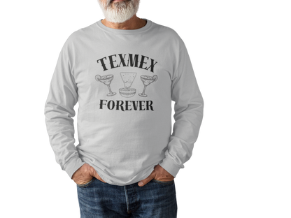 Tex-Mex Forever - Ritas & Queso // Unisex Long Sleeve Tee - Perfect for Food Lovers and Party Enthusiasts