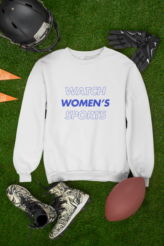 Watch Women's Sports // Unisex Midweight Softstyle Fleece Crewneck Sweatshirt