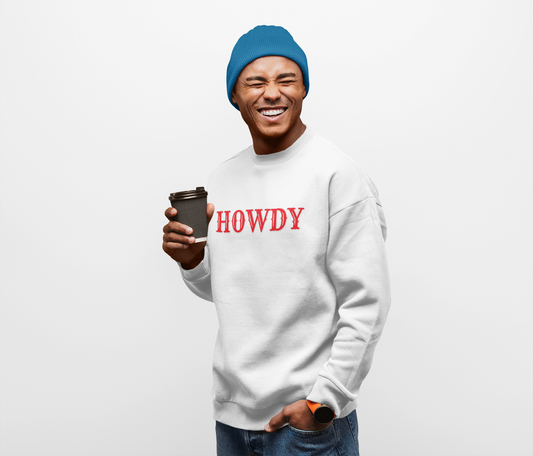 Howdy // Unisex Midweight Softstyle Fleece Crewneck Sweatshirt