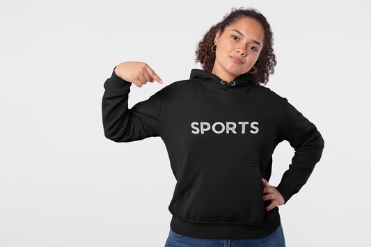 Sports // Unisex Heavy Blend™ Hooded Sweatshirt - White Text