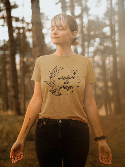 Nature is Magic // Unisex Heavy Cotton Tee - Nature-Themed Casual Wear