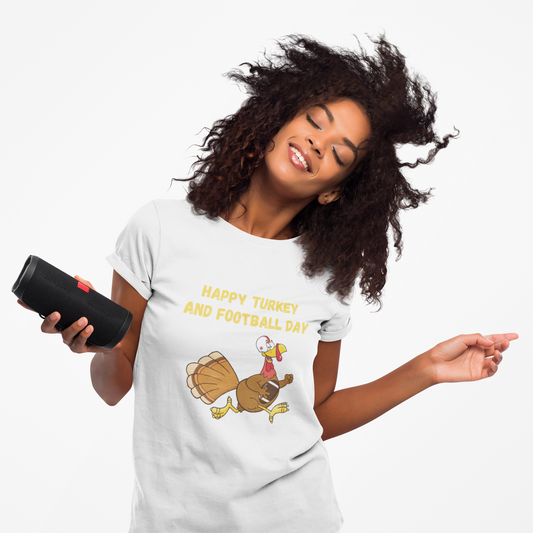 Happy Turkey and Football Day // Unisex Jersey Short Sleeve Tee