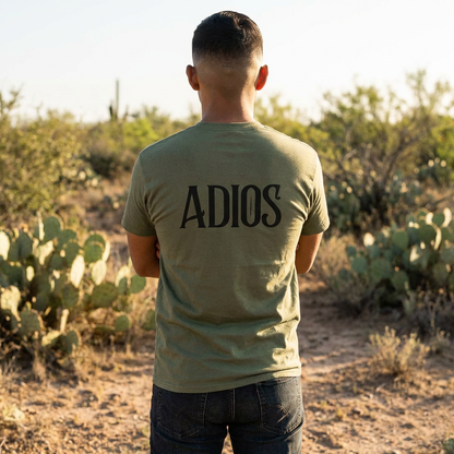 Howdy & Adios  // Unisex Heavy Cotton Tee - Casual Statement Shirt
