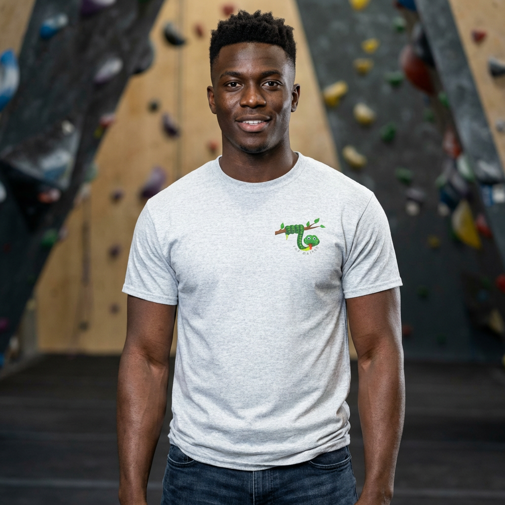 Keep Hanging On - Snake // Unisex Heavy Cotton Tee - Positive Message T-Shirt
