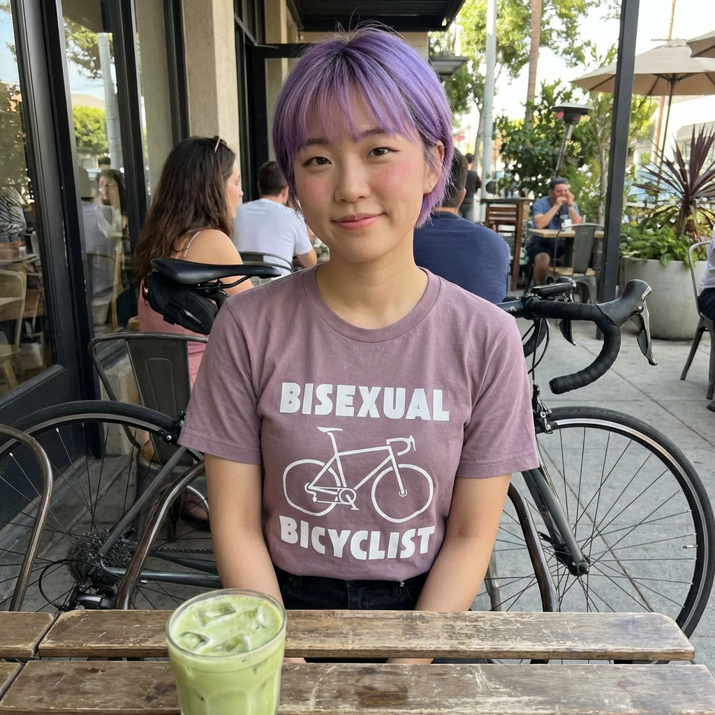 Bisexual (Road) Bicyclist  // Unisex Softstyle T-Shirt
