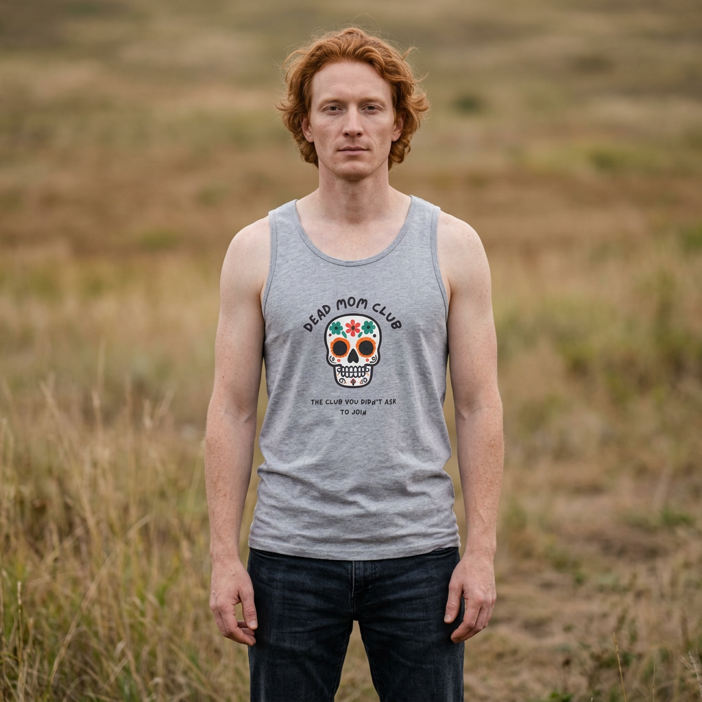 Dead Mom Club Skull // Unisex Heavy Cotton Tank Top