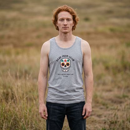 Dead Mom Club Skull // Unisex Heavy Cotton Tank Top