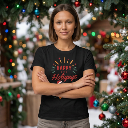 Happy Holigay Penguin Unisex Heavy Cotton Tee