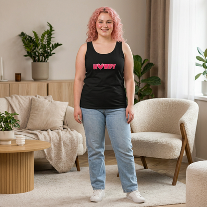H<3wdy // Unisex Heavy Cotton Tank Top - Trendy Summer Wear for Fun and Relaxation