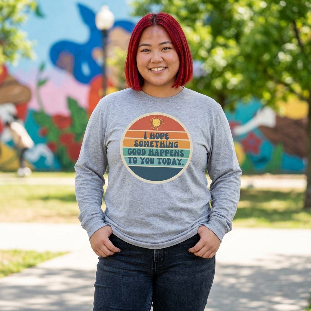 I Hope Something Good Happens to You Today. // Unisex Ultra Cotton Long Sleeve Tee