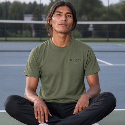 Tennis - King of the Court Card Tee — Vintage Playing Card Graphic T-Shirt