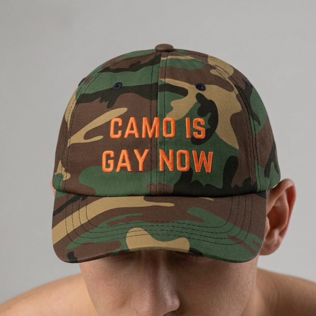 Camo Is Gay Now // Classic Dad Cap