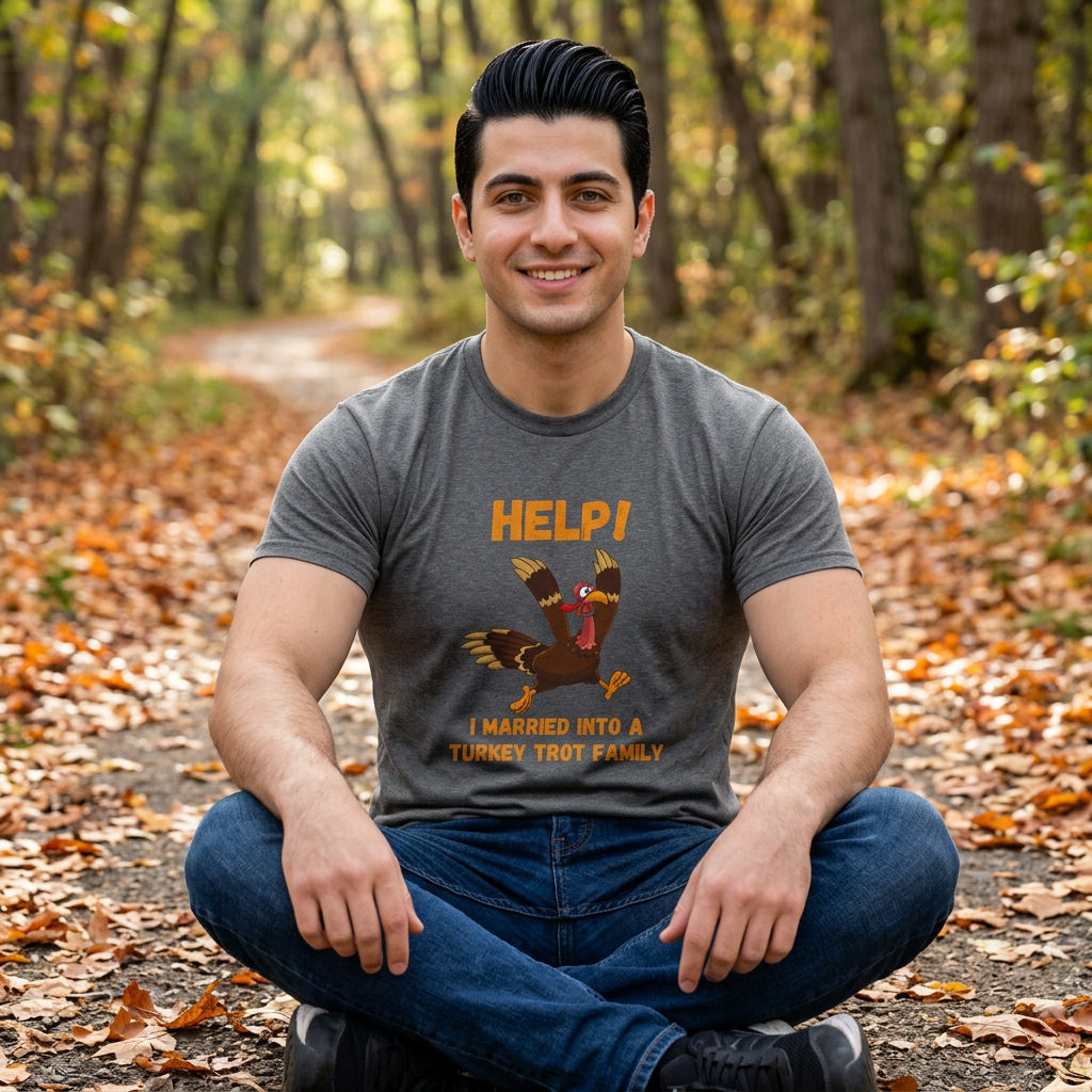 Help! I Married into a Turkey Trot Family // Unisex Jersey Short Sleeve Tee