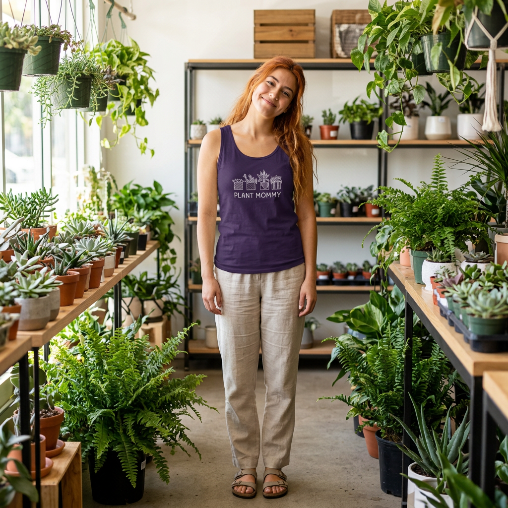 Plant Mommy // Unisex Heavy Cotton Tank Top - Perfect Gift for Plant Lovers