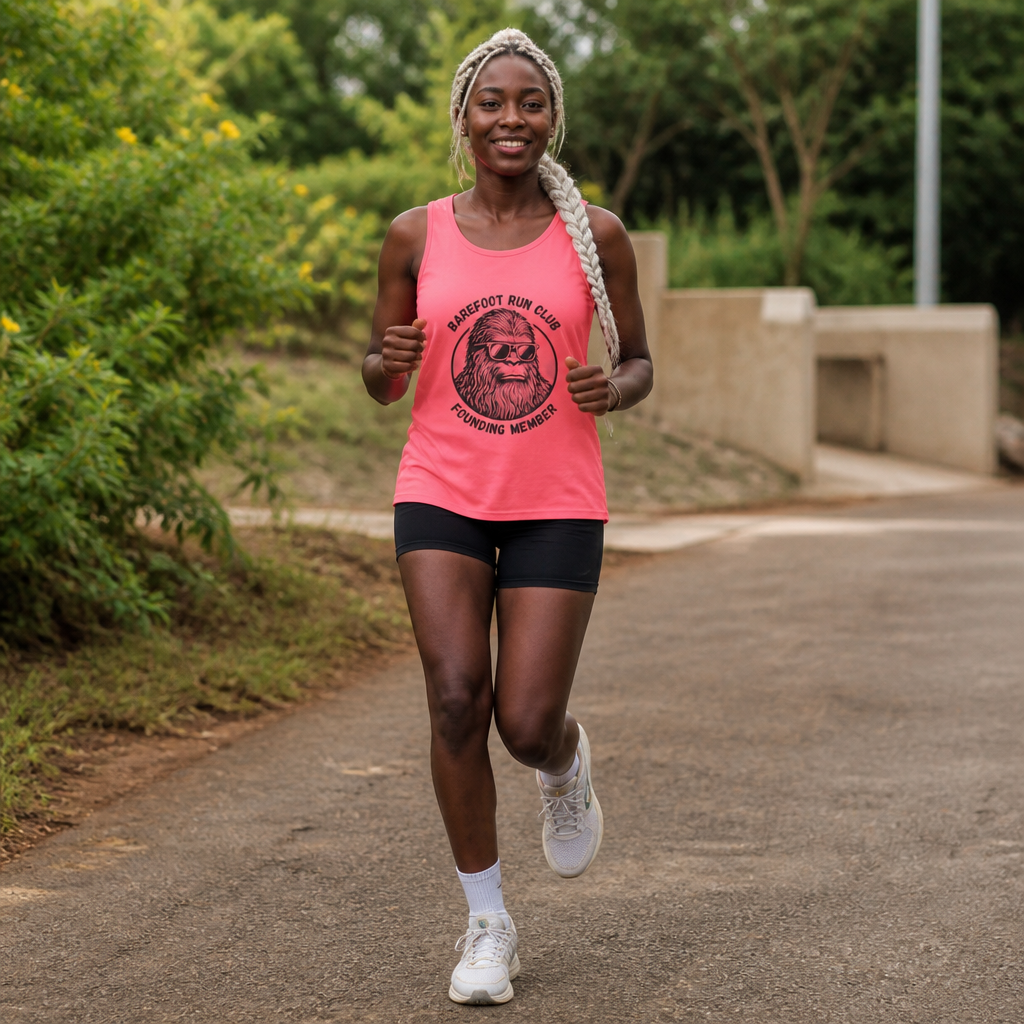 Barefoot Run Club Founding Member //  Unisex Heavy Cotton Tank Top