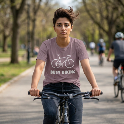 Busy (Road) Biking // Unisex Softstyle T-Shirt