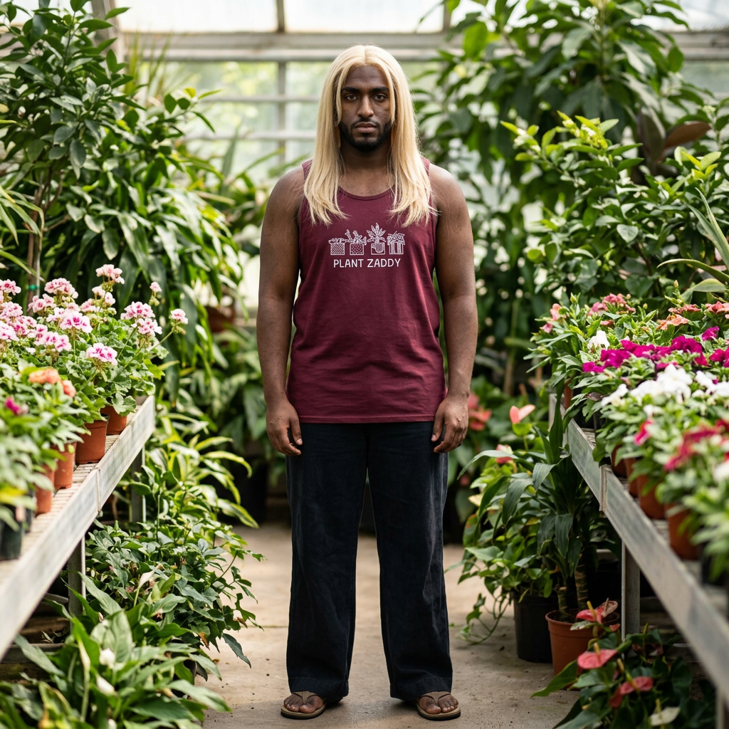 Plant Zaddy Unisex Heavy Cotton Tank Top - Perfect for Plant Lovers