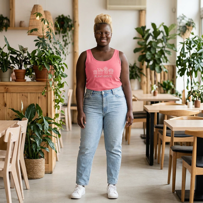 Plant Based // Unisex Heavy Cotton Tank Top - Perfect for Eco Lovers