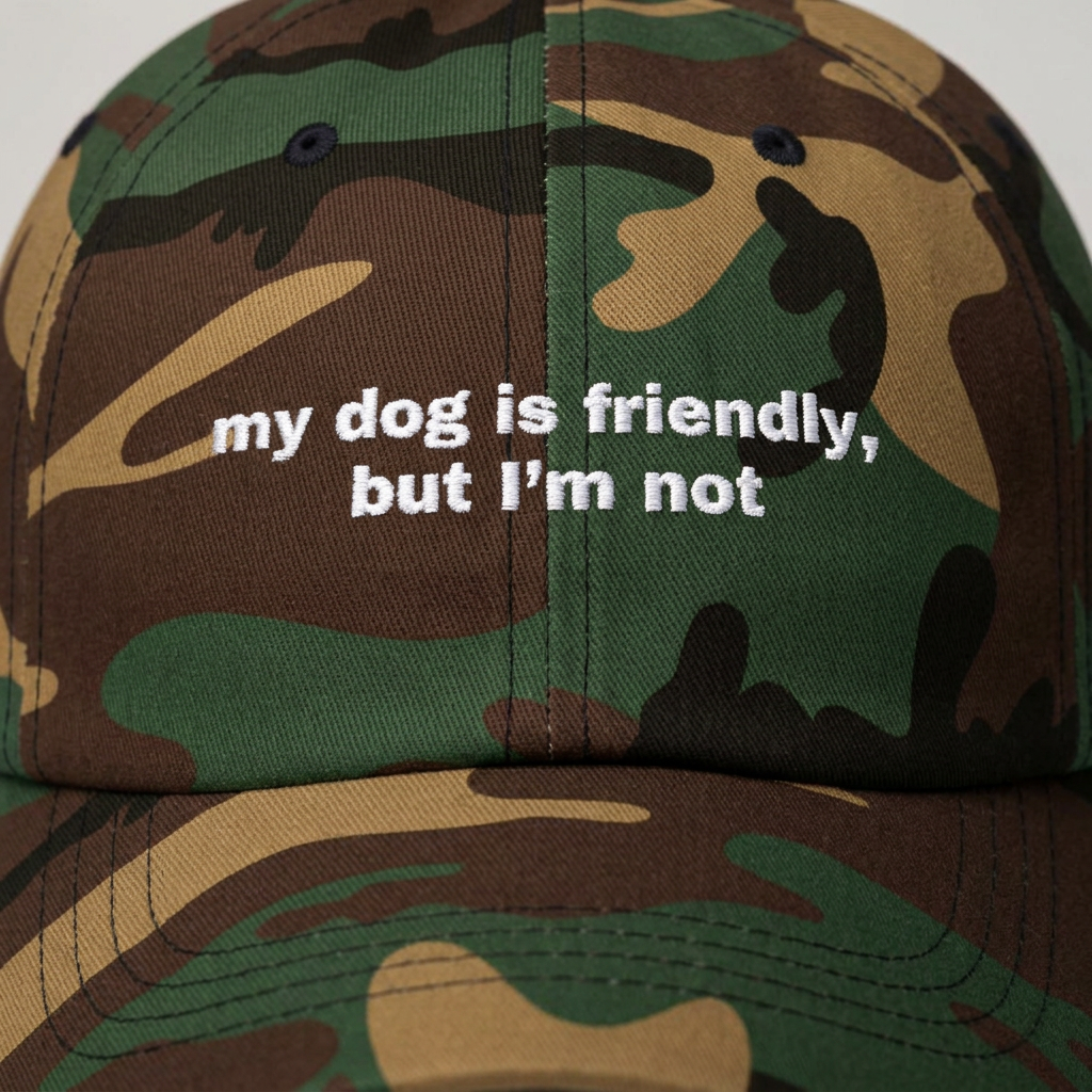 My dog is friendly, but I'm not // Classic Dad Cap
