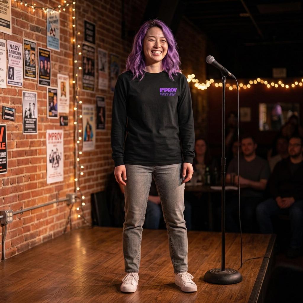 Improv, "Yes, And" Double-sided // Enthusiast Long Sleeve Tee