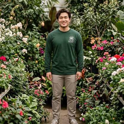 polyPLANTorous // Unisex Long Sleeve Tee - Botanical Design for Plant Lovers