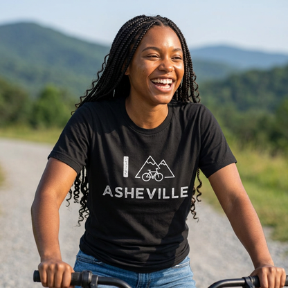 I (Mountain) Bike Asheville // Unisex Softstyle T-Shirt