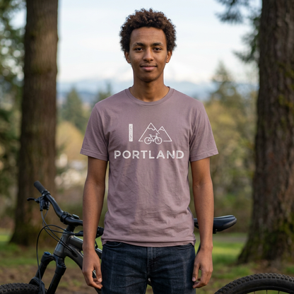 I (Mountain) Bike Portland // Unisex Softstyle T-Shirt